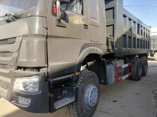 Veículo comercial Sinotruck HOWO 6*4 Caminhão de descarga Caminhão de segunda mão 10 pneus Cinza
