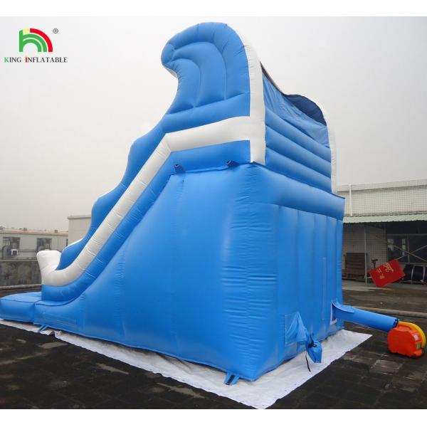 Cheap commercial double splash dual lane inflatable water slide for sale