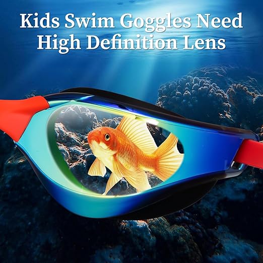 Clear Vision UV Protection Electroplated Swimming Goggles With Hydrophobic Coating