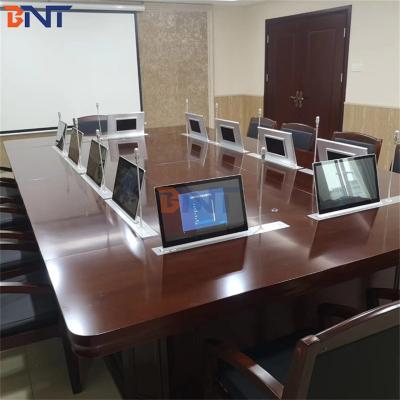 BNT 17 3 Retractable Touch Screen Hidden in Meeting Table Motorized Monitor Lift