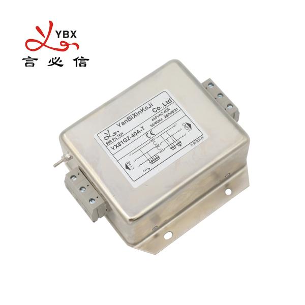 Фильтр подавления ЭМИ Трехфазный фильтр RFI 440V 10~50A Для системы ветровой энергии