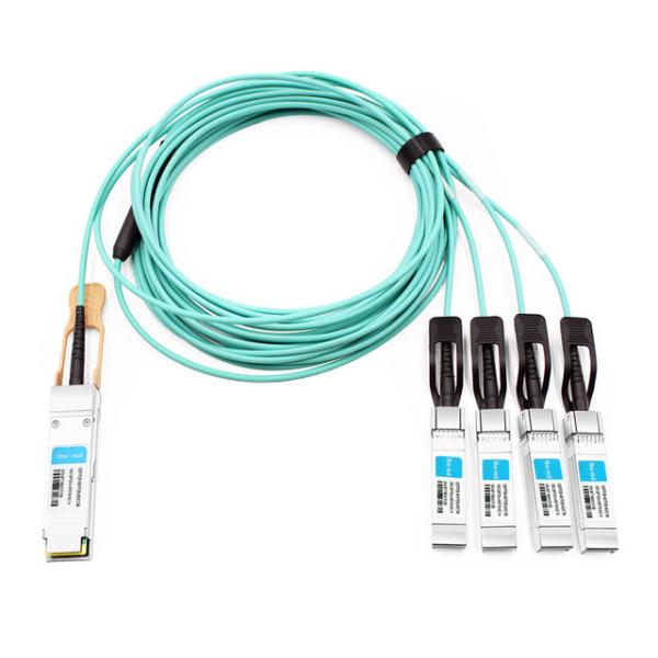 H3C QSFP28-4SFP28-AOC-7M Compatible 7m (23ft) 100G QSFP+ to Four 25G SFP28 Active Optical Breakout Cable