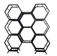 Stainless Steel 304 Honeycomb Wall Shelves For Office And Living Room