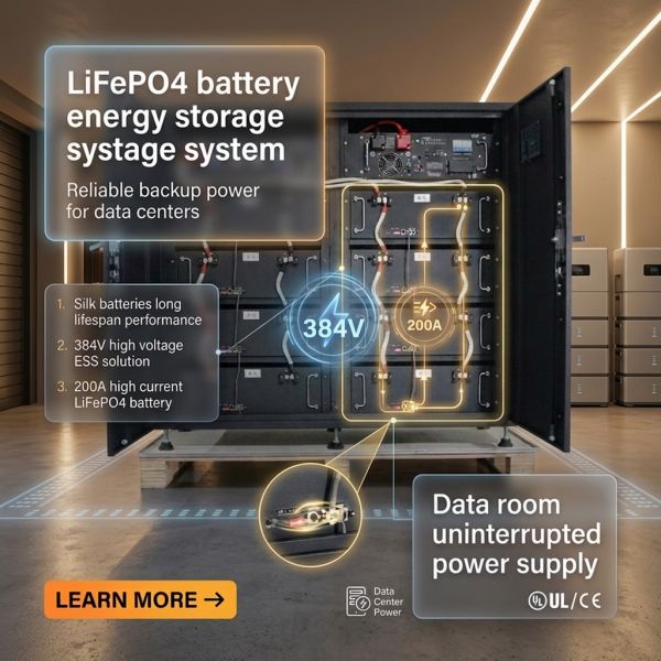 48V 200AH Stackable LiFePO4 Battery 10.24kWh Modular Home Energy Storage System Expandable to 40kWh