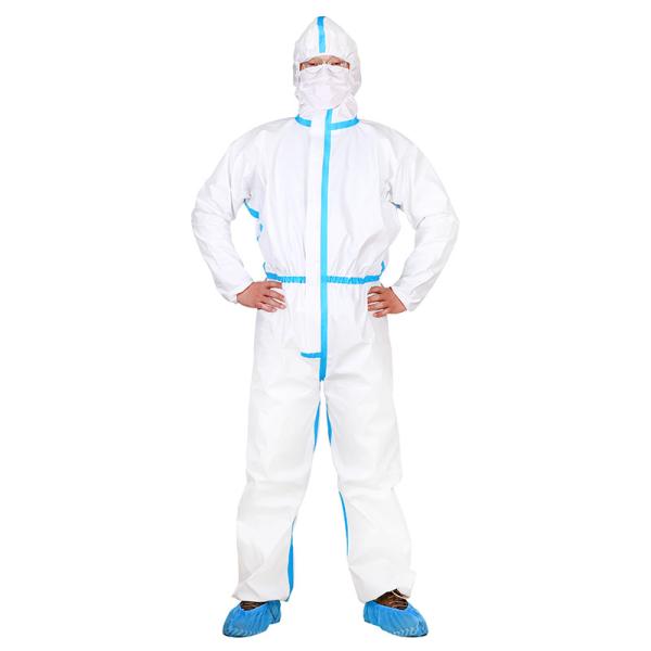 Disinfect Bio Security Type 4 Disposable Coveralls 65g SF Microporous Suit For Men Women