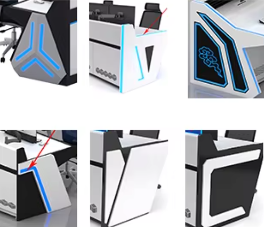 Commercial Led Studio Command Center Monitor Console Workstation Desk Furniture