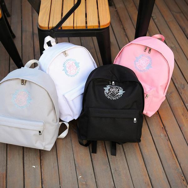 2017 Chinese Rose Embroidery PatternsWaterproof Backpack