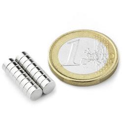 D5x2mm Zinc Plating Disc NdFeB Magnet/ Round Neodymium Magnets