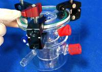 Reactor modificado para requisitos particulares del vidrio de cuarzo de la capa doble para la cristalería de laboratorio química de ciencia del laboratorio