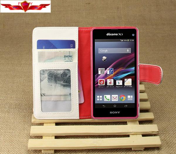 Sony Xperia Z1 MINI PU Wallet Leather Cases Card Holder Accurate Holes Design Gift Box