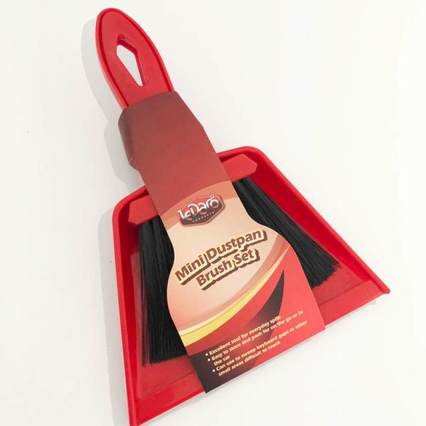 Portable 21.8x16.4x5.2cm Mini Dustpan Brush Set With Towel Household Broom