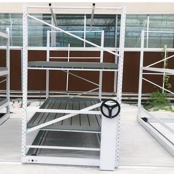 Planta de vários andares compacta em estufa Camas de cultivo para agricultura urbana