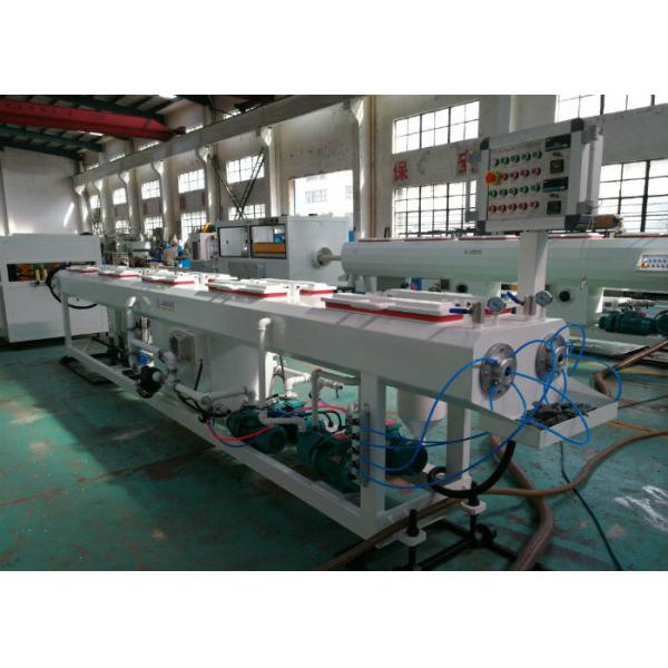 Water Line PVC Extrusion Line , 16 - 630mm Diameter Plastic Pipe Making Machine