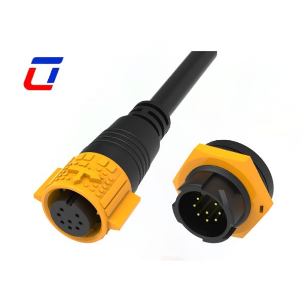8Pin 300V Male Female Cable Connector M19 Wire To Board Signal Connector Quick Release