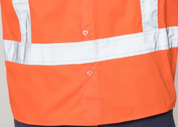 Double Stitching Safety Work Clothes High Visable Orange Jacket Bib Pants Suit