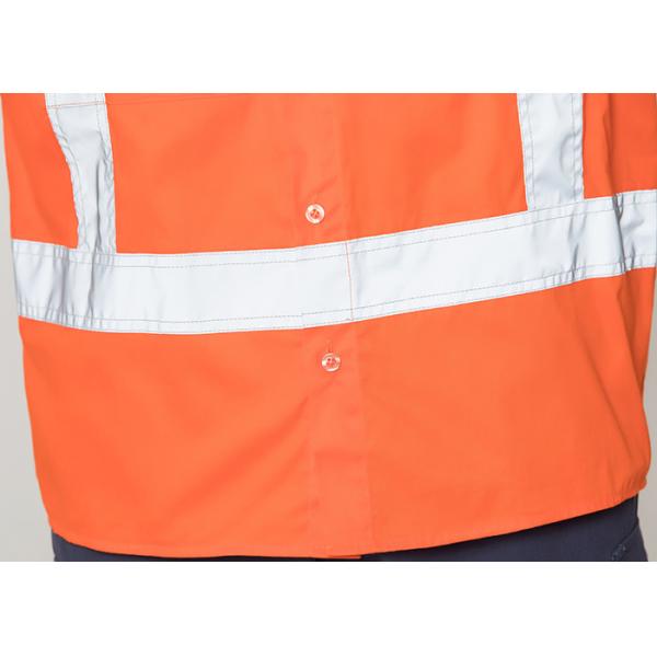 Double Stitching Safety Work Clothes High Visable Orange Jacket Bib Pants Suit