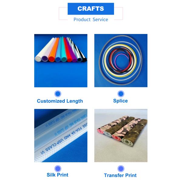 Многоцветная опциональная силиконовая трубка Флуоресцентная цветная трубка