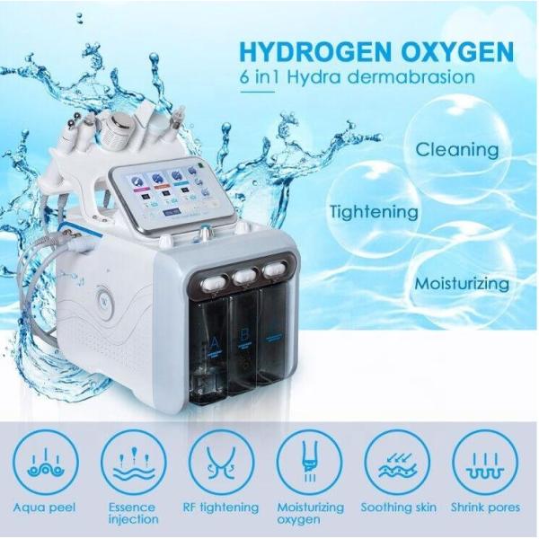Professional Universal Ultrasonic Water Hydra Facial Machines With 6 Handles