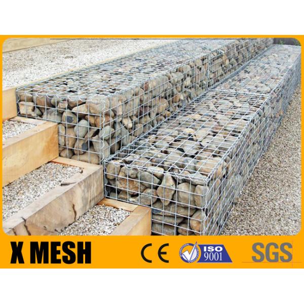 Galfan Gabion Dia 5mm провода PVC покрыл коробку Gabion