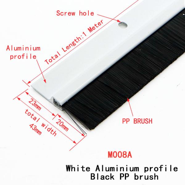 Wooden Door Bottom Brush Sweep Wind Proof Block Insects