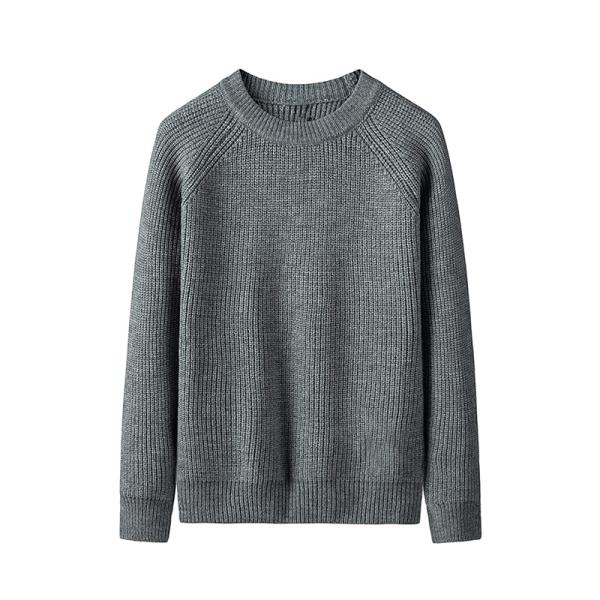 Crew Neck Womens Sweater Clothing Winter Pullover Sweaters 7GG Gauge