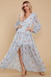                  Slim Fitting Women Dress Floral Print Loose Mature Women Casual Maxi Dress Vestidos Clothes Summer Womens Dress             