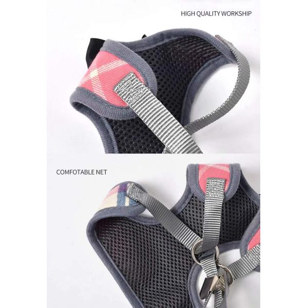 Проложенная сетка Харенесс шотландки стиля британцев жилета проводки собаки кота Бовтие Бреатабле