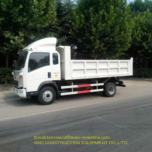Diesel Small Dump Truck 6 Wheels Light Truck Cargo 5 - 10 Tons Loading