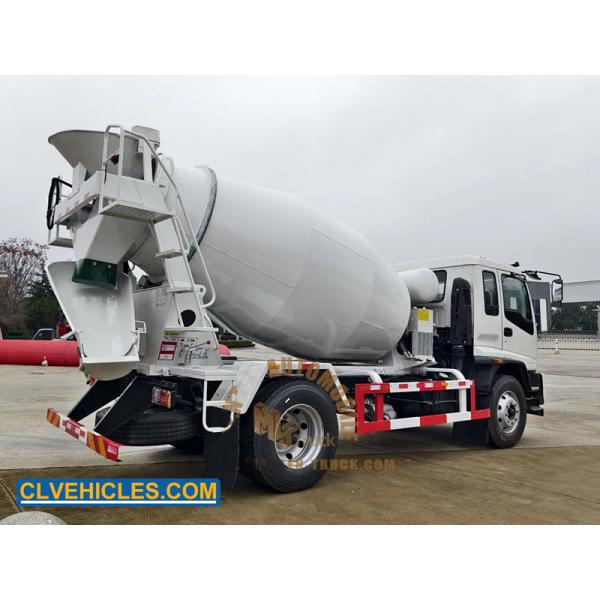 ISUZU FTR 205hp 6Cbms Mixer Truck Variable Capacity On Site Drum Mixing Concrete