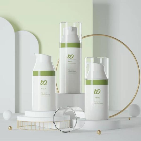 30 ml / 50 ml Botão de plástico sem ar