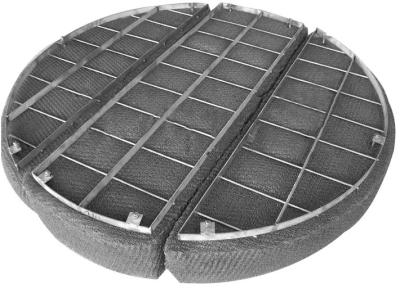 Knitted Stainless Steel Woven Wire Mesh Filament Surface For Gas / Liquids Separated