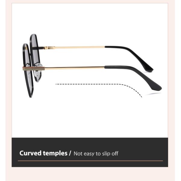 Рамка металла стекел женщин OEM квадратная, защитный солнцезащитный крем солнечных очков UV400