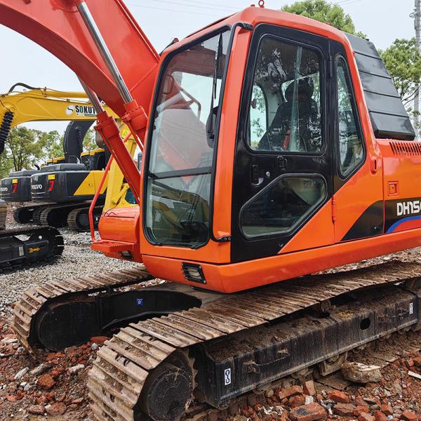 Used Doosan DH150-7 Excavator 0.75m3 Bucket Capacity 15 Tonnage Weight