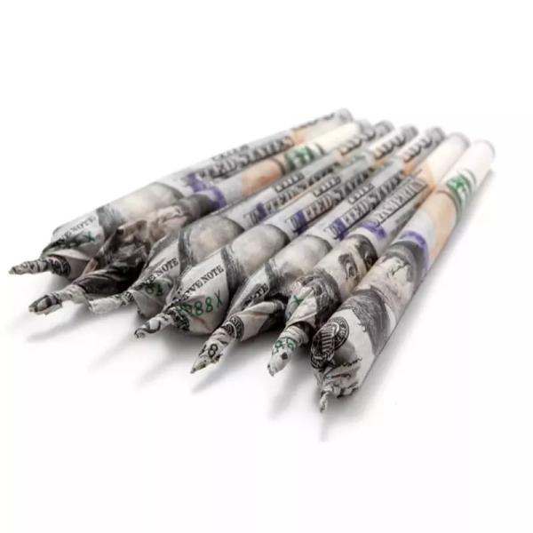 Красочная изготовленная на заказ бумага завальцовки куря весь доллар размера/королевского размера Пре свернутый