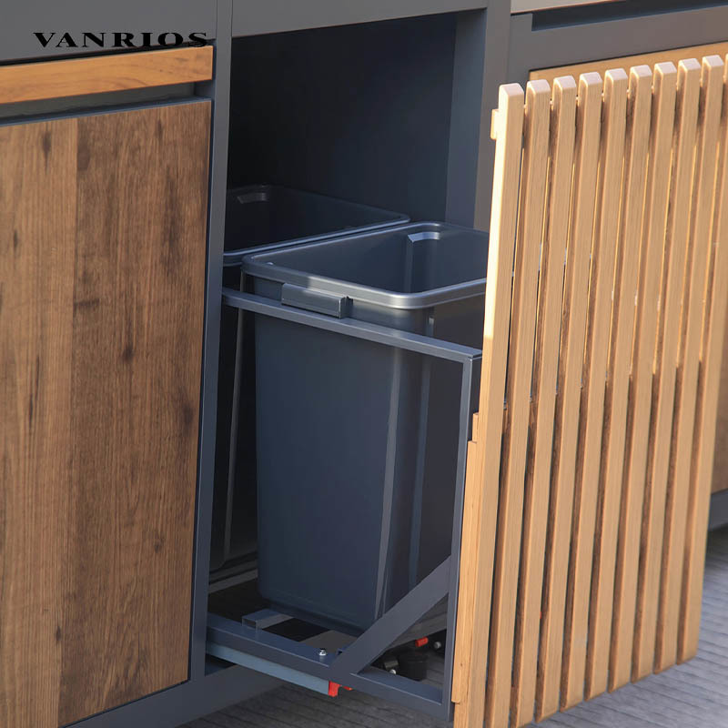 Commercial Modular Outdoor Kitchen Sink Unit 304 Stainless Steel Sink & HPL Countertop