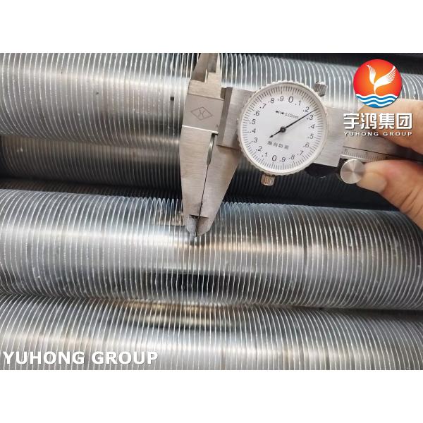 SA249 TP304 ASME Stainless Steel Welded Tube L Type Fin Tube For Air Cooler