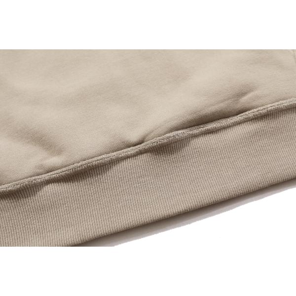 Дизайнер мужчины уличный капустник свитер Crop Top Slim 380g 95% хлопка Half Zip Stand Collar Street Wear капуста