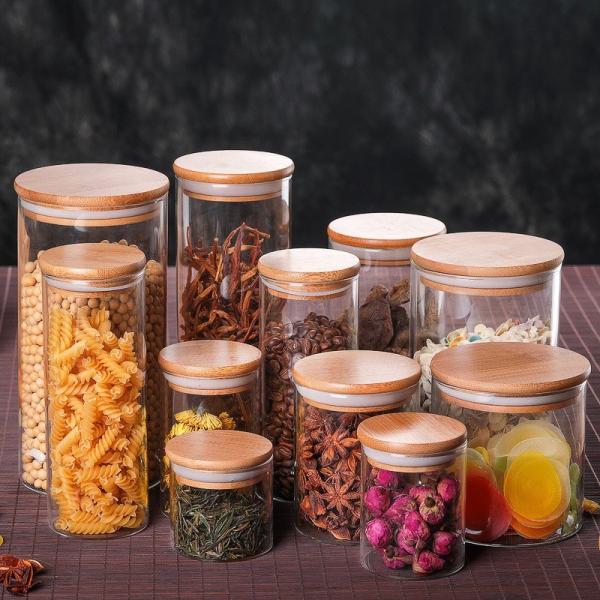 Bamboo Wooden Jar Lid for Glass Containers Custom Shapes
