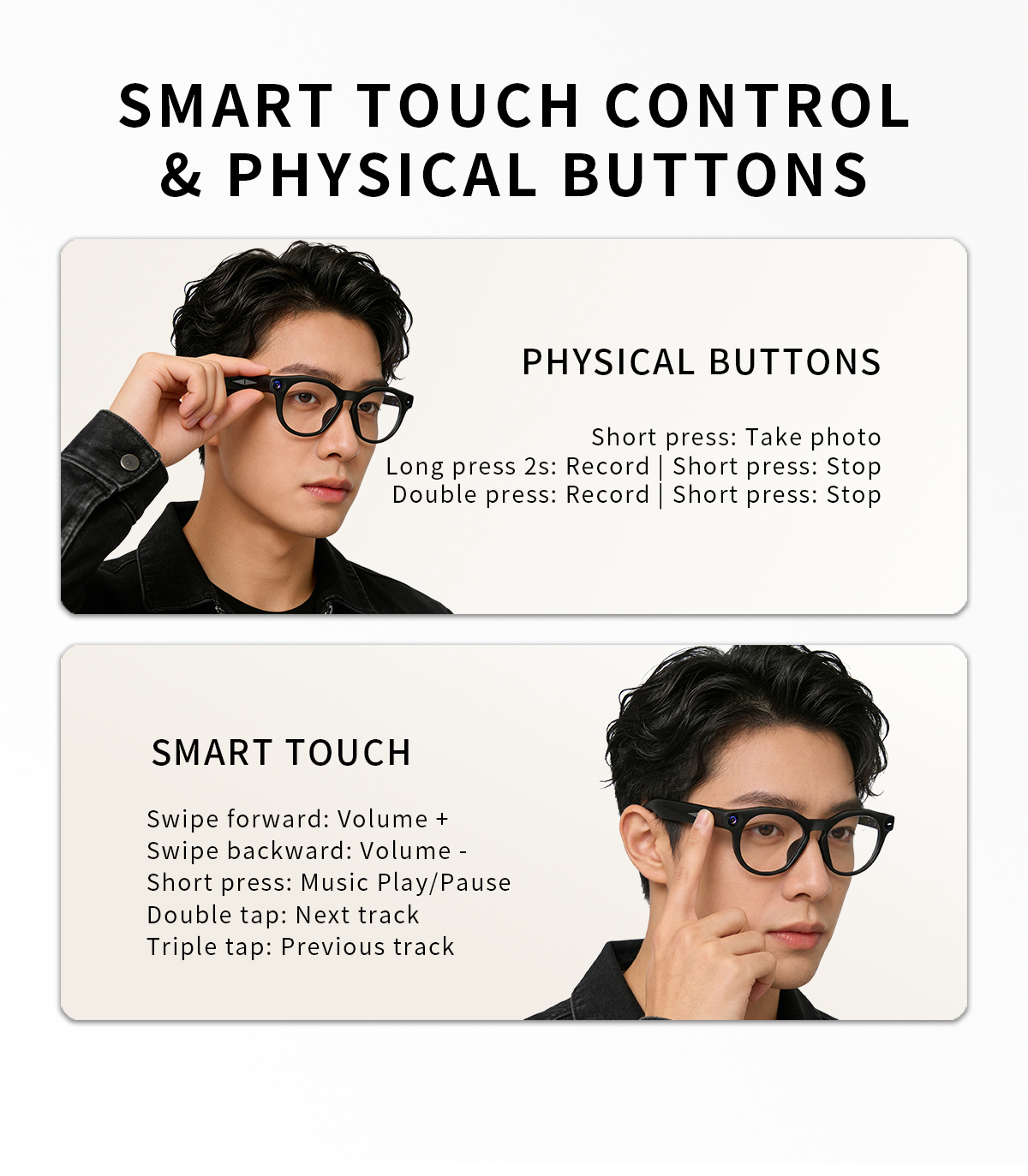 Real Time Smart AI Translation Glasses Take Picture Video Recording Audio Call