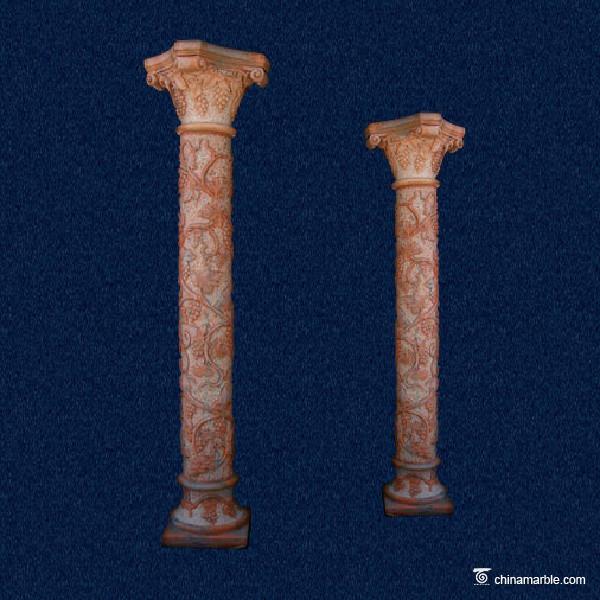 China marble Stone Carving Sculpture Carved Pillar CL-019 Stone carving