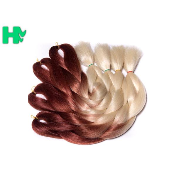 Kanekalon Ombre Color Synthetic Hair Pieces Jumbo Braiding Hair Large Stock