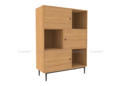 BSCI 80cm Width MDF Storage Cabinet With 3 Doors