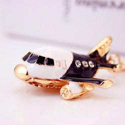 motorcycle Rhinestone Key Chain 6cm x 6cm Luxury Crystal Pendant