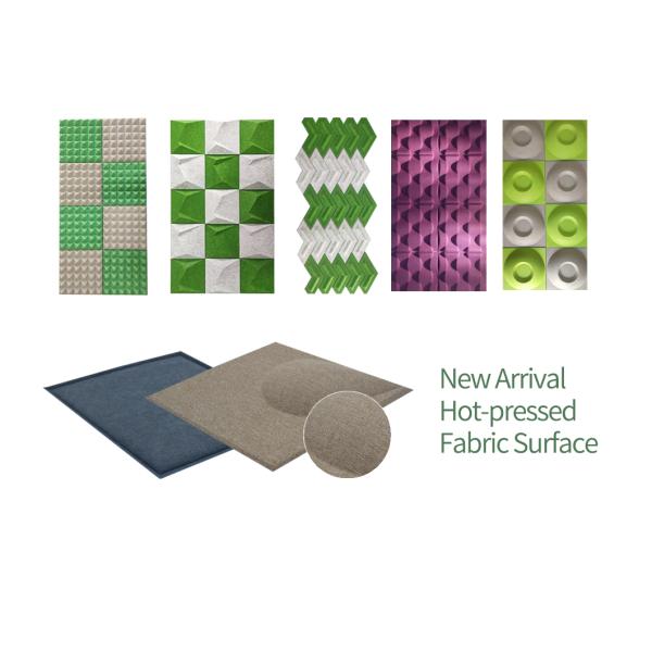 Eco Friendly Polyester Fiber Acoustic Panel Heat Insulation For Gyms