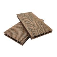 Misture cores WPC Decking 3D em relevo para pisos externos