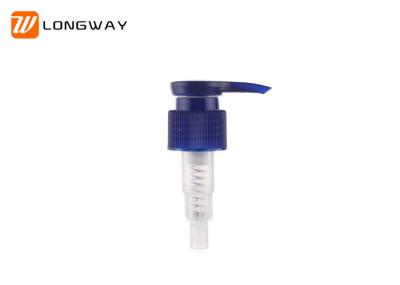 Compact Plastic Pump Shampoo Dispenser , Cream / Shower Gel Pump Blue Color