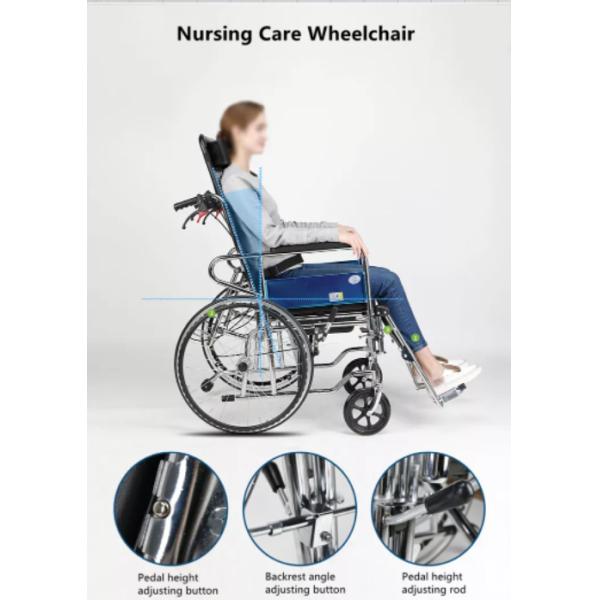 Recline Manual Mobility Walking Aids Commode Folding Wheel Chairs Walkers