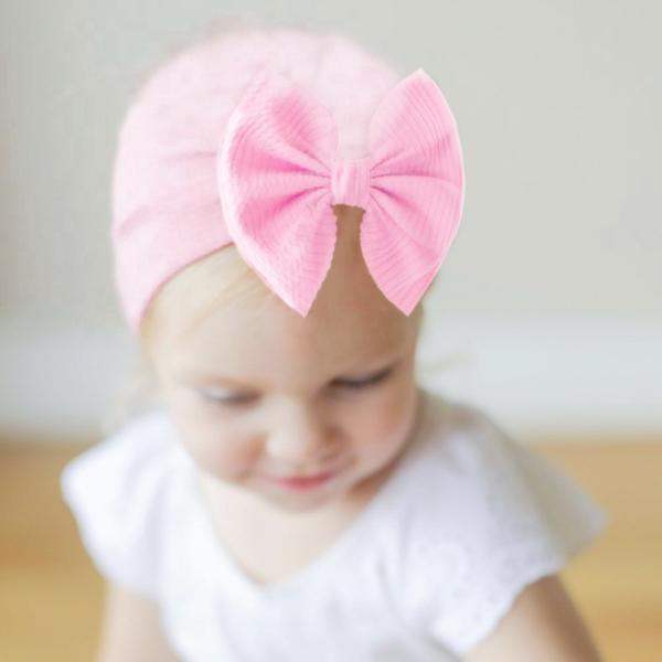 Newborn Baby Hospital Hats with Bowknot Toddler Infant Hat Baby Beanie hat