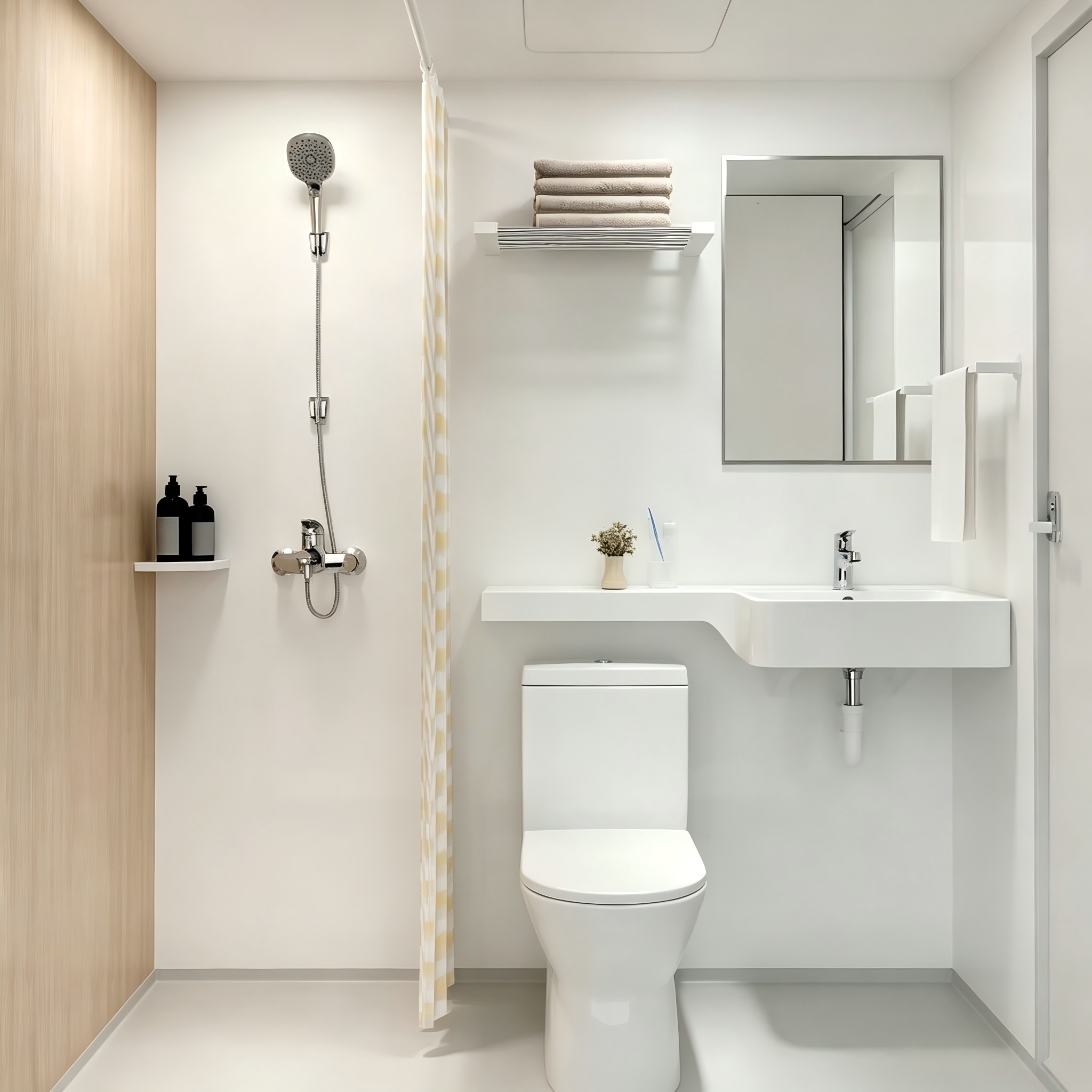 SMC Modular Integrated Bathroom Color Wall Panels: Highly Adaptable, Durable, and Sturdy