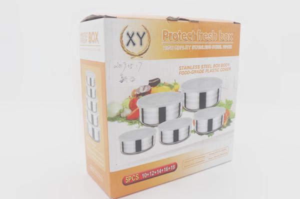 Tableware best price reusable metal keep fresh containers storage high quality food clears box